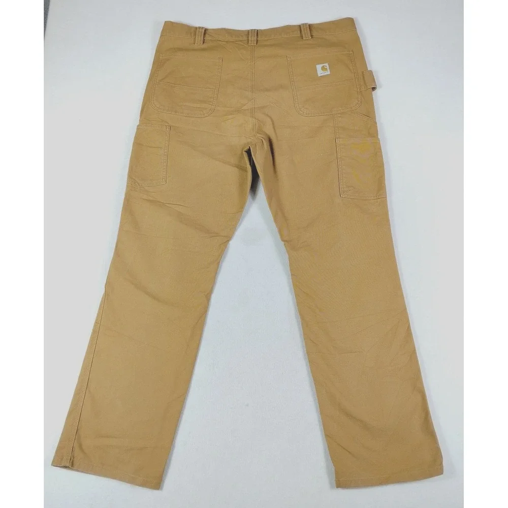 Carhartt Pants Mens 42 Brown Rugged Flex Duck Utility Straight Fit‎ Work Wear
